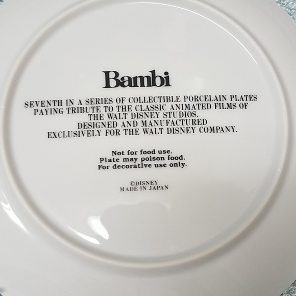 Vintage Bambi Collectors plate - Picture 3 of 4